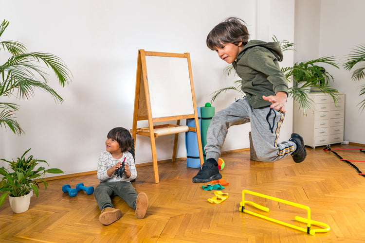 Indoors on a rainy day