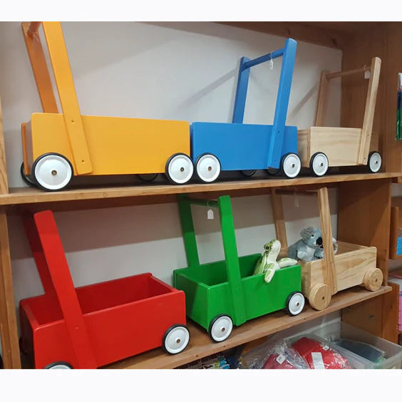 Wooden Walker Wagon- Red