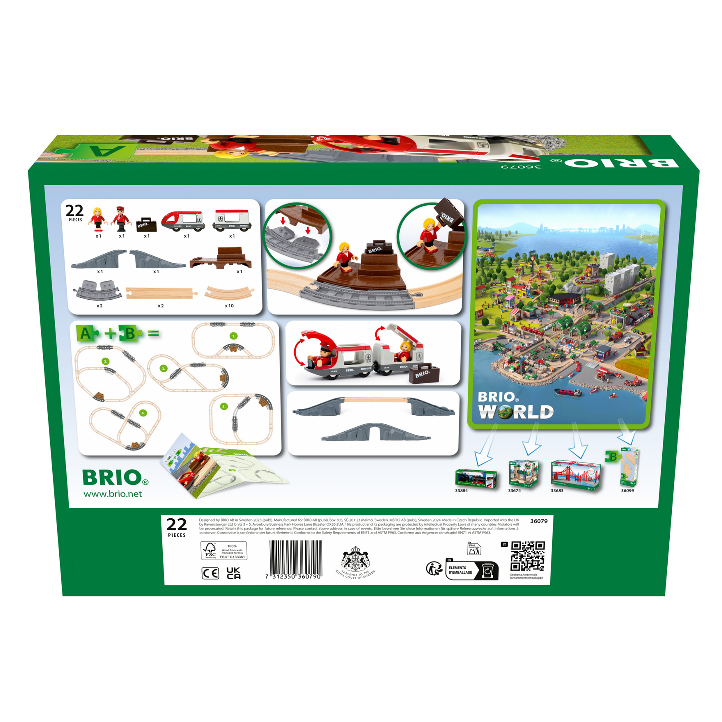 BRIO - Starter Travel Train Set 22 pieces