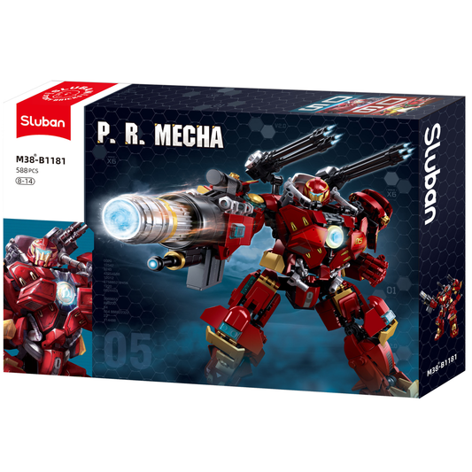 Sluban P.R. Mecha – The Anti-Hulk Mech (588 pcs, LEGO® Compatible)