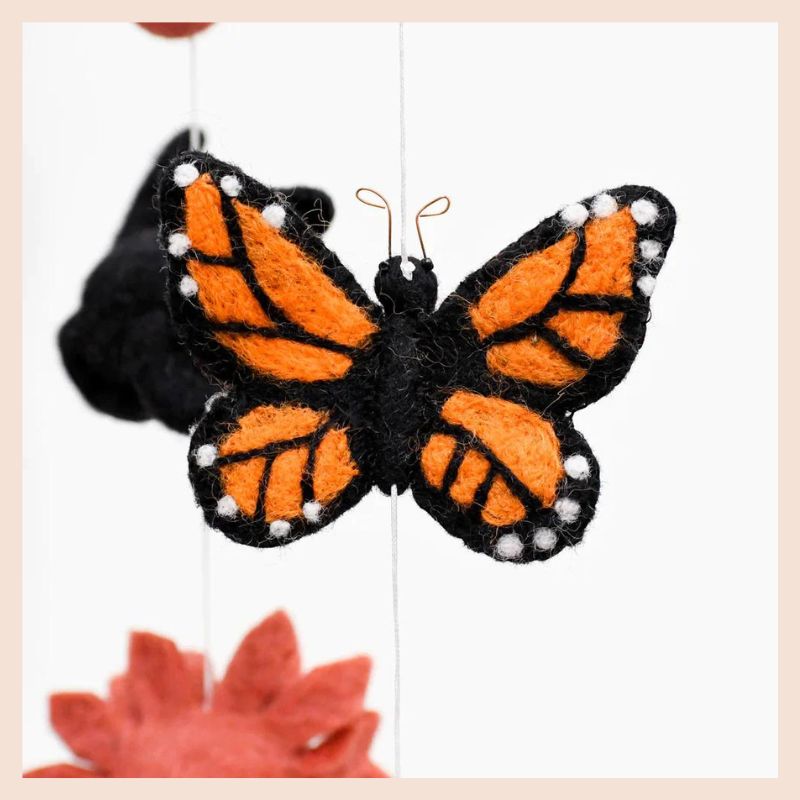 Hanging Mobile | Monarch Butterflies & Baby Panthers
