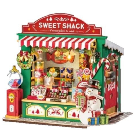 Rolife Christmas Candy Stand – DIY Miniature Kit