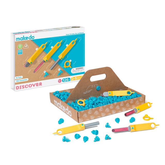 Makedo Cardboard Construction Kit - Discover Edition