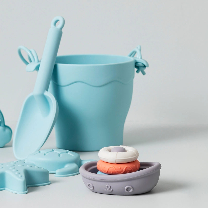 8pc Silicone Bucket Set