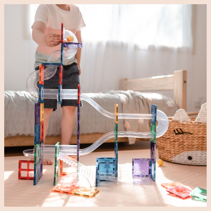 Connetix Rainbow Ball Run Pack (92 Pieces)