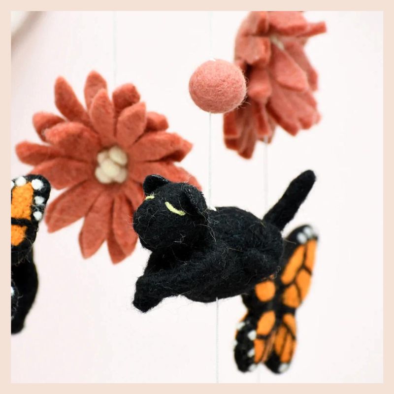 Hanging Mobile | Monarch Butterflies & Baby Panthers