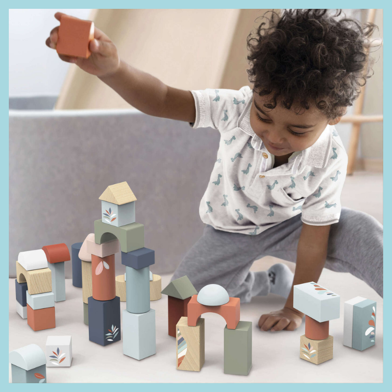 Wooden Building Blocks (50 Pieces)