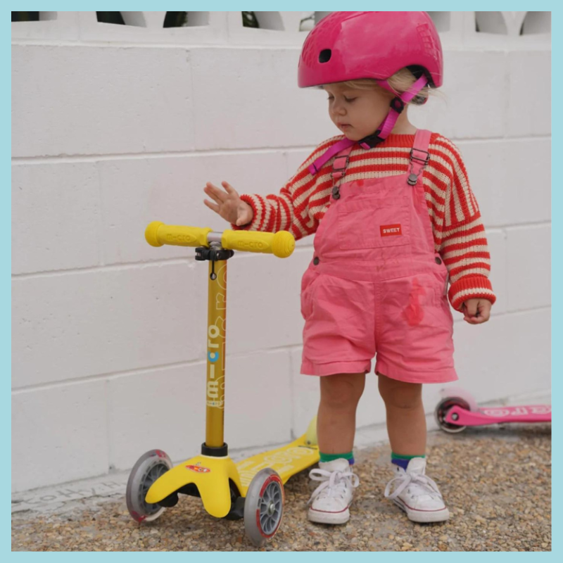 Mini Micro Deluxe 3 Wheel Scooter | Yellow (2-5 Years)