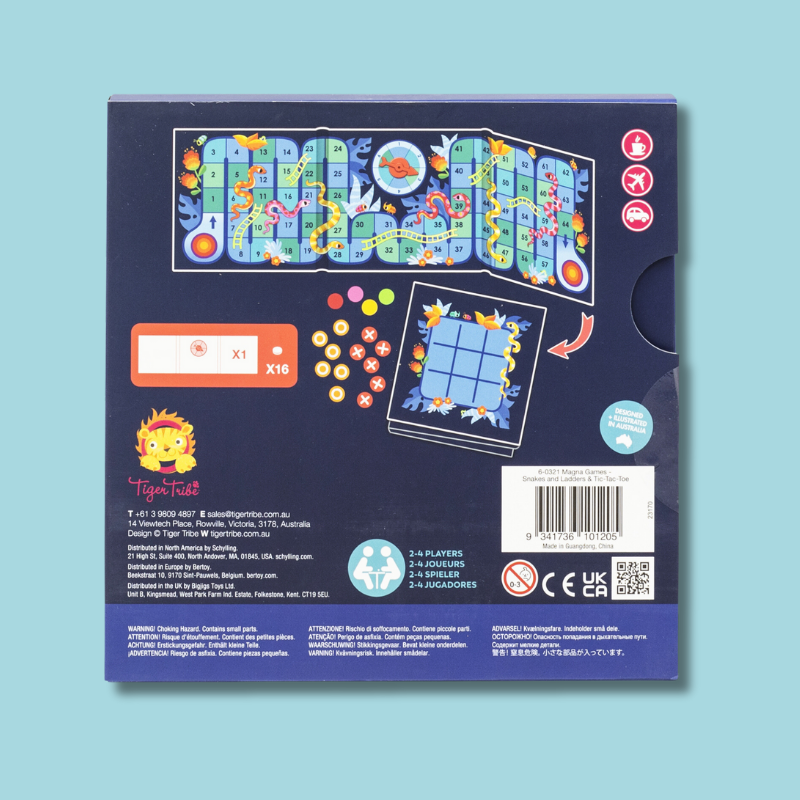 Snakes & Ladders + Tic, Tac, Toe (4-6 Years)
