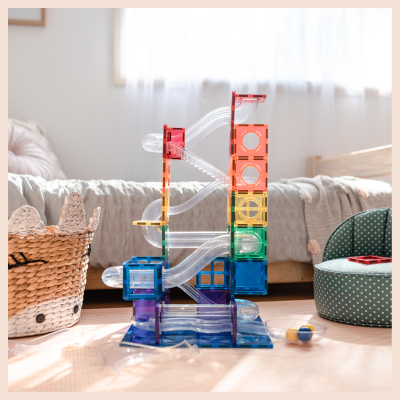 Connetix Rainbow Ball Run Pack (92 Pieces)