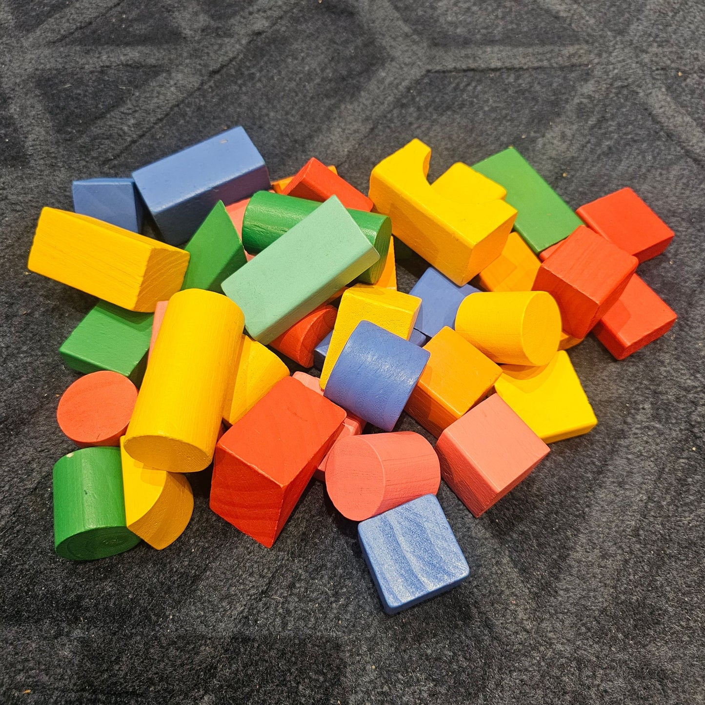 Wooden Blocks - Coloured (38pcs) (Second Play)