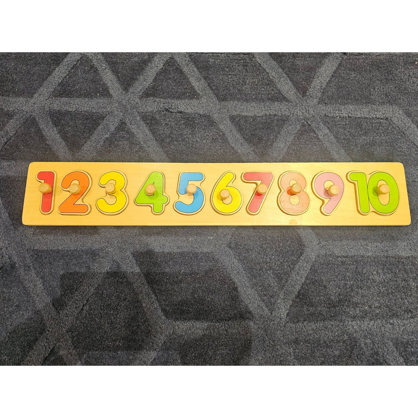 Colourful Wooden Number Puzzle (Second Play)