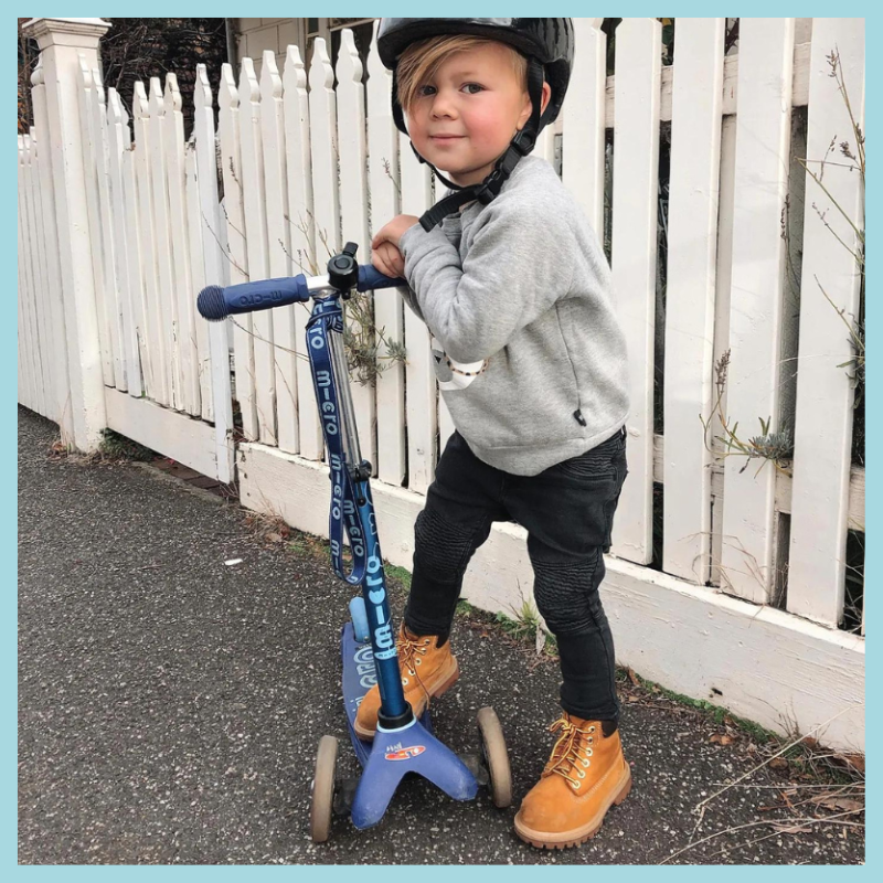 Mini Micro Deluxe 3 Wheel Scooter | Blue (2-5 Years)