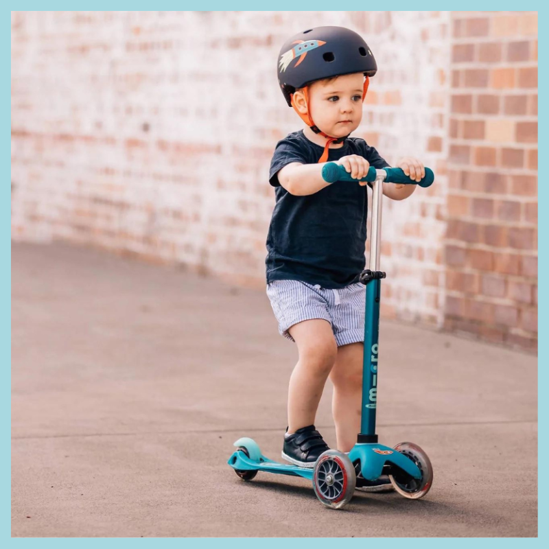 Mini Micro Deluxe 3 Wheel Scooter | Aqua (2-5 Years)