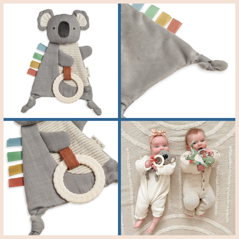 Bitzy Crinkle Sensory Toy with Teether