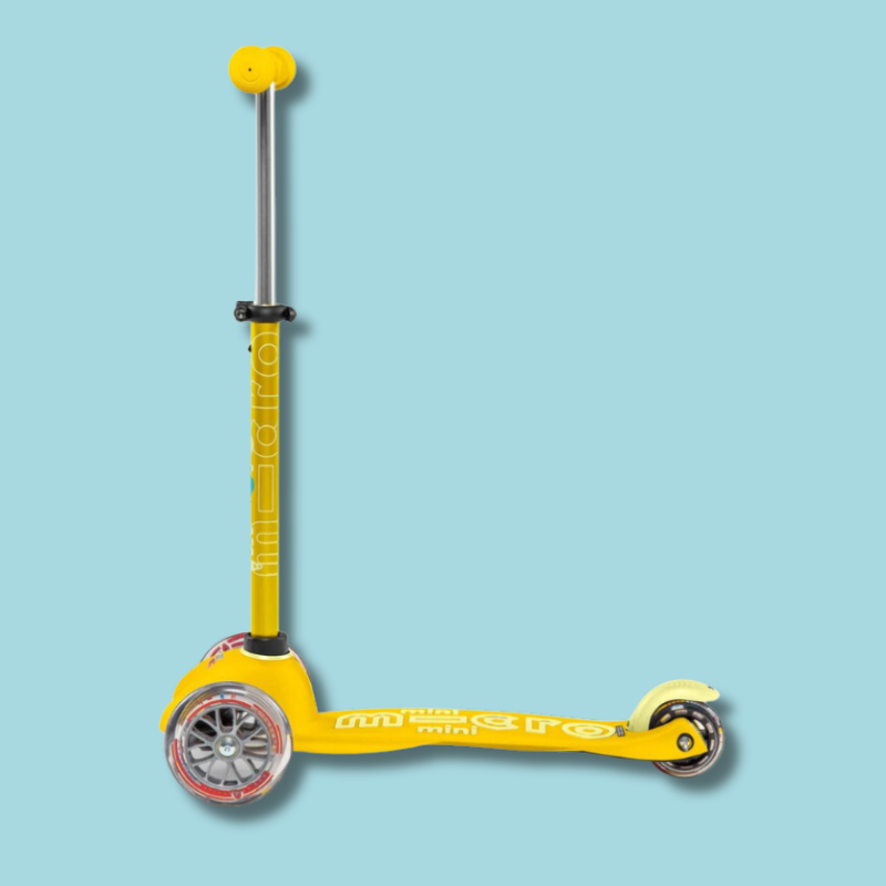 Mini Micro Deluxe 3 Wheel Scooter | Yellow (2-5 Years)
