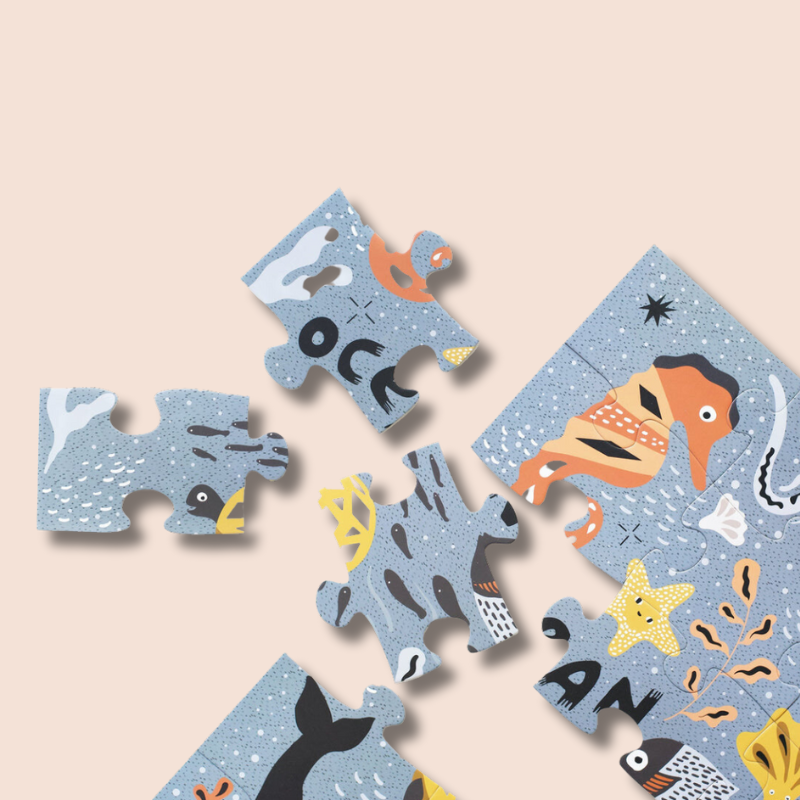 Ocean Life Floor Puzzle (24 Pieces)