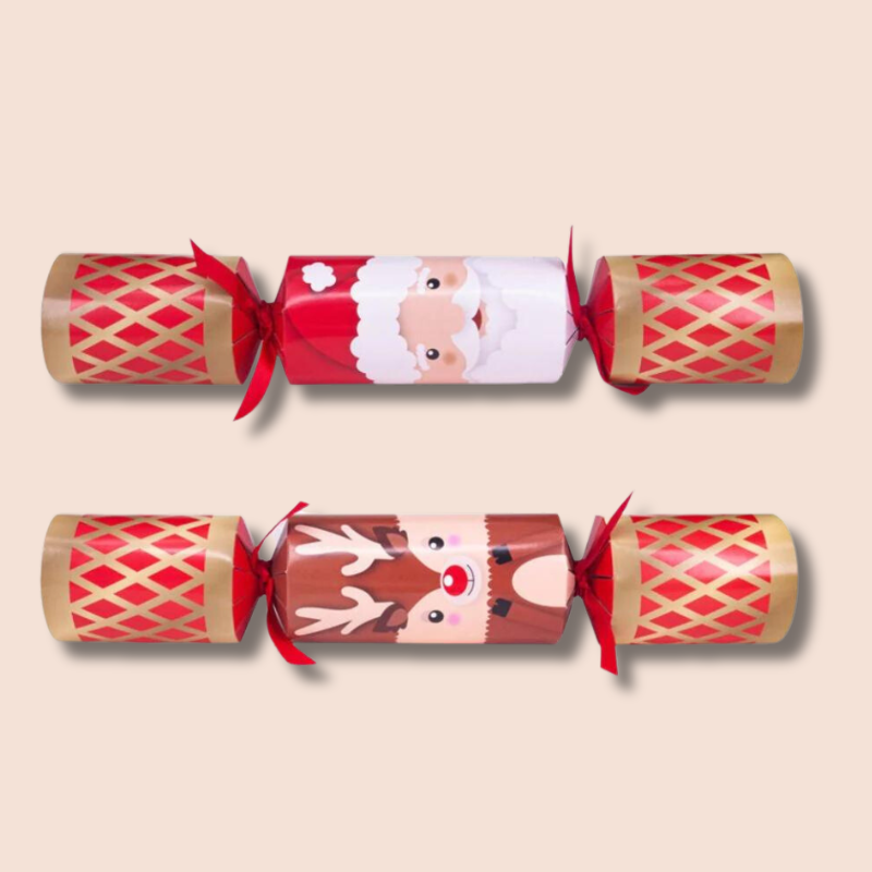 Santa & Reindeer Christmas Crackers (12 Pack)