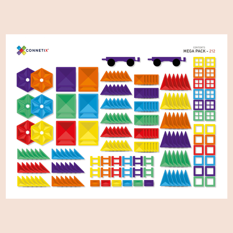 Connetix Rainbow Mega Pack (212 Pieces)
