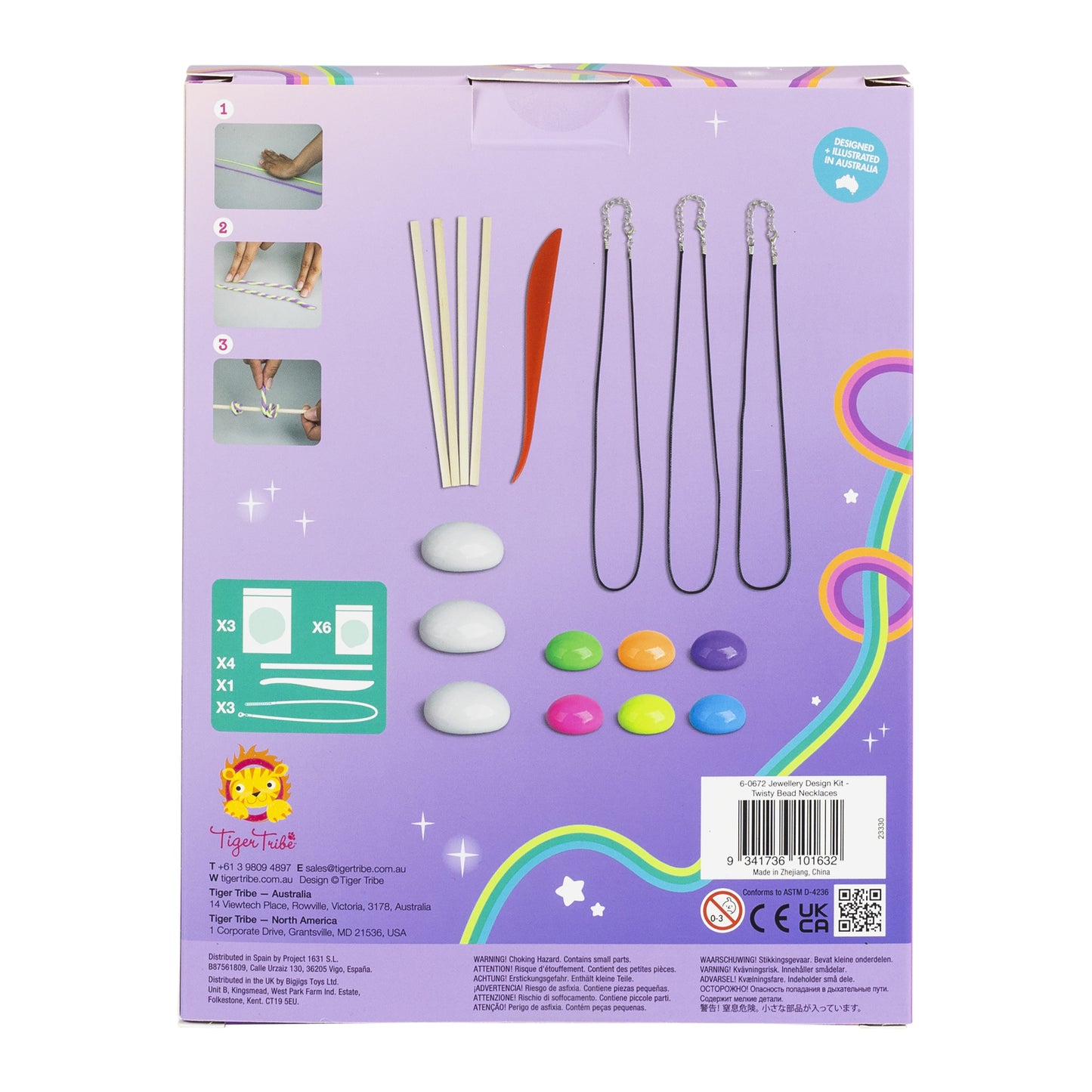 Jewellery Design Kit - Twisty Bead Necklaces