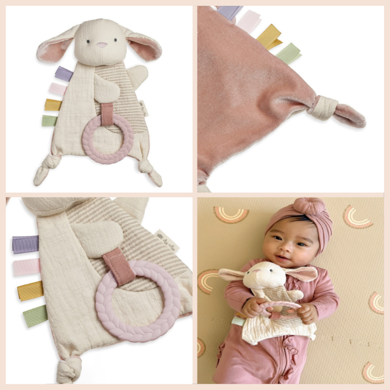 Bitzy Crinkle Sensory Toy with Teether