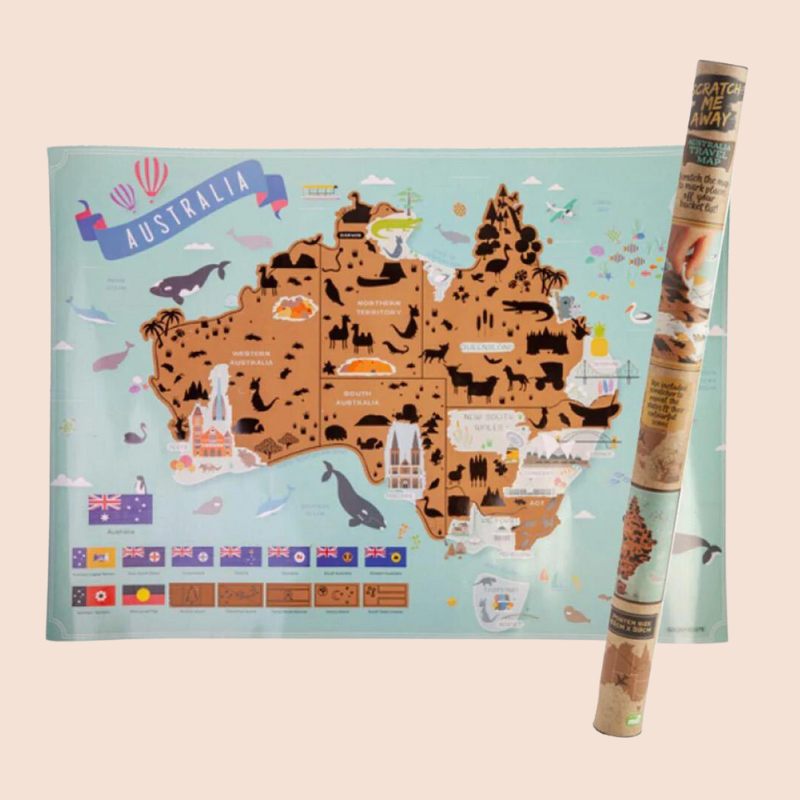Scratch Me Away Australia Map