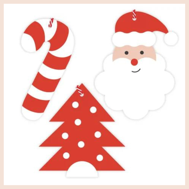 Christmas Gift Tags | Saint Nick Red (6 Pack)