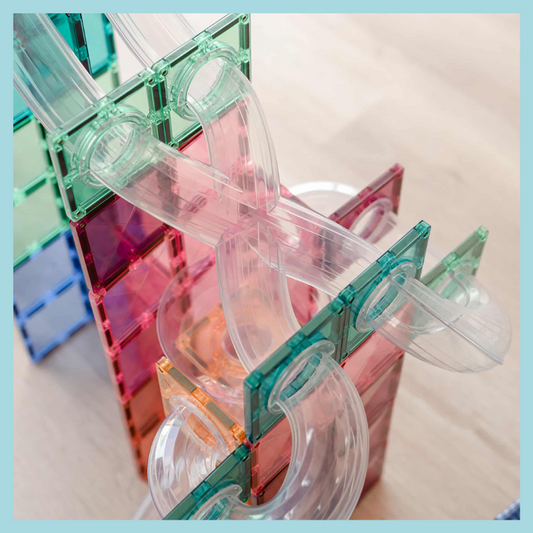 Connetix Pastel Ball Run Expansion Pack (80 Pieces)