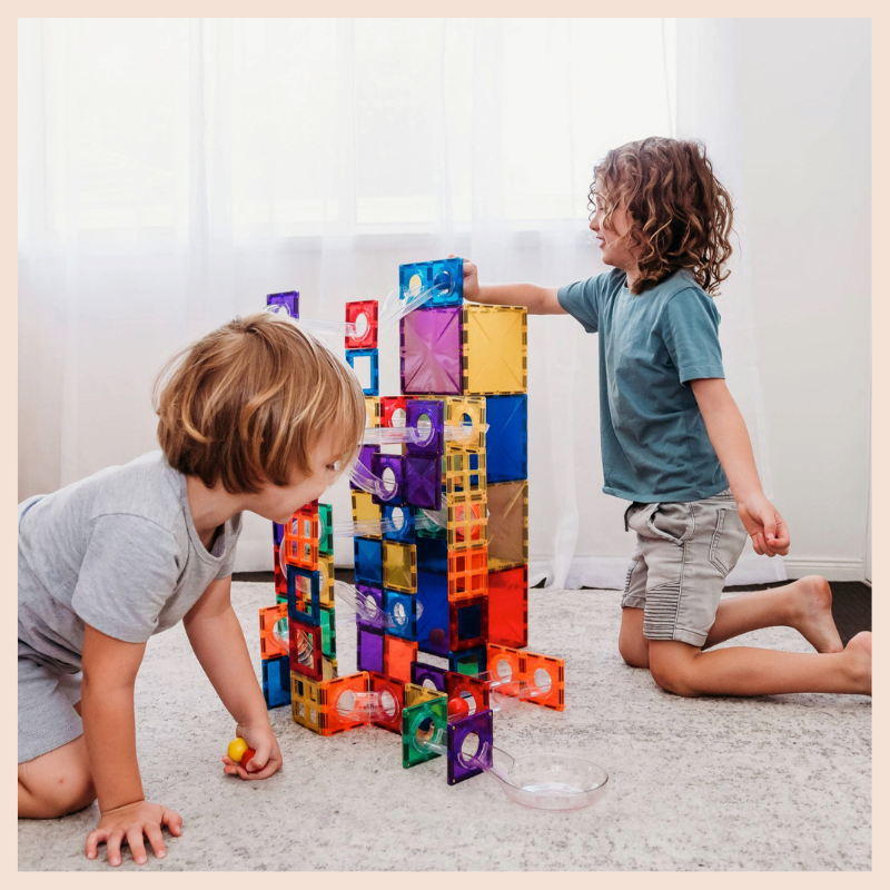 Connetix Rainbow Ball Run Pack (92 Pieces)