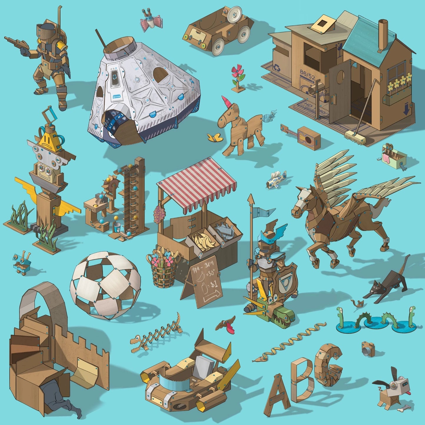 Makedo Cardboard Construction Kit - Discover Edition