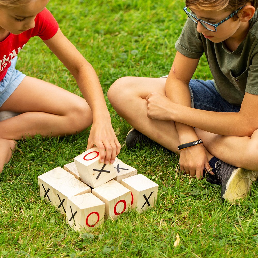 Wooden Tic Tac Toe Blocks