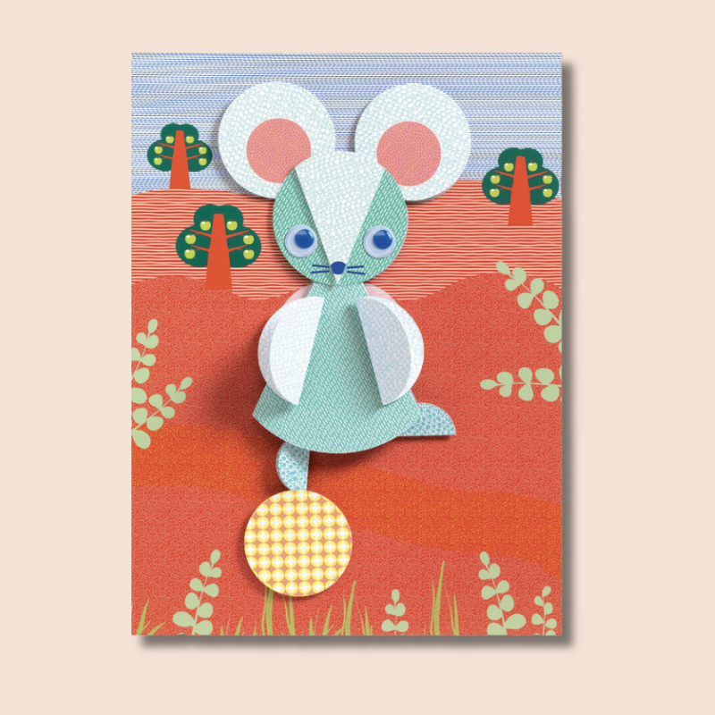 Round and Round Paper Collage Set