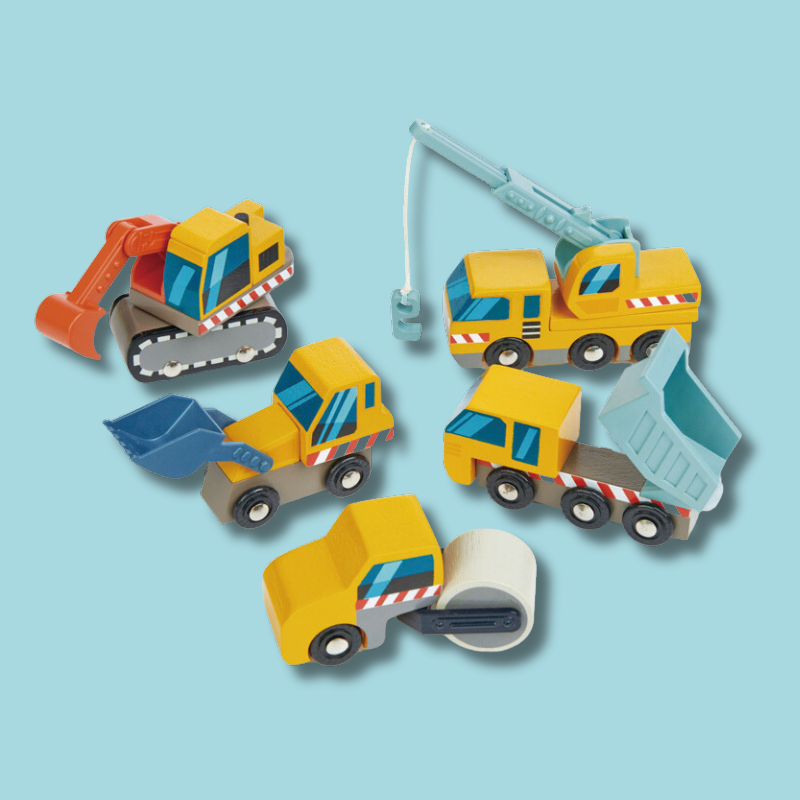 Wooden Construction Car Set