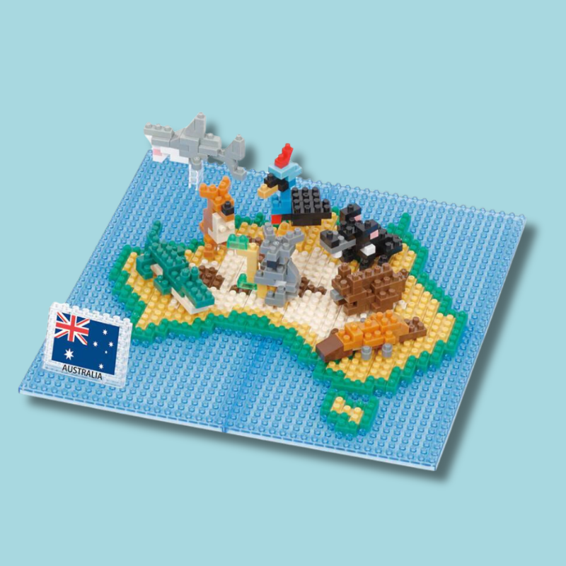 nanoblock Animals of Australia Map