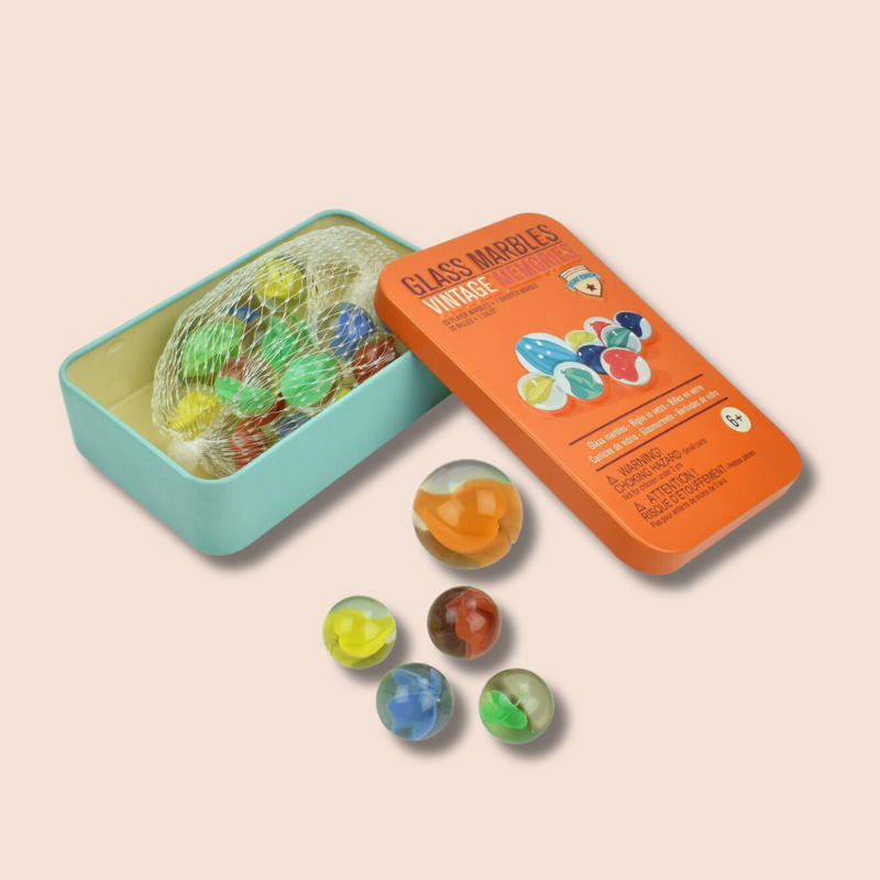 Vintage Memories Glass Marbles (21 Pieces)