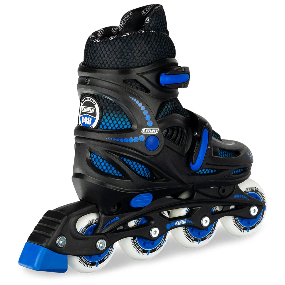 Crazy Skates 148 Inline Skates (Black & Purple Glitter)