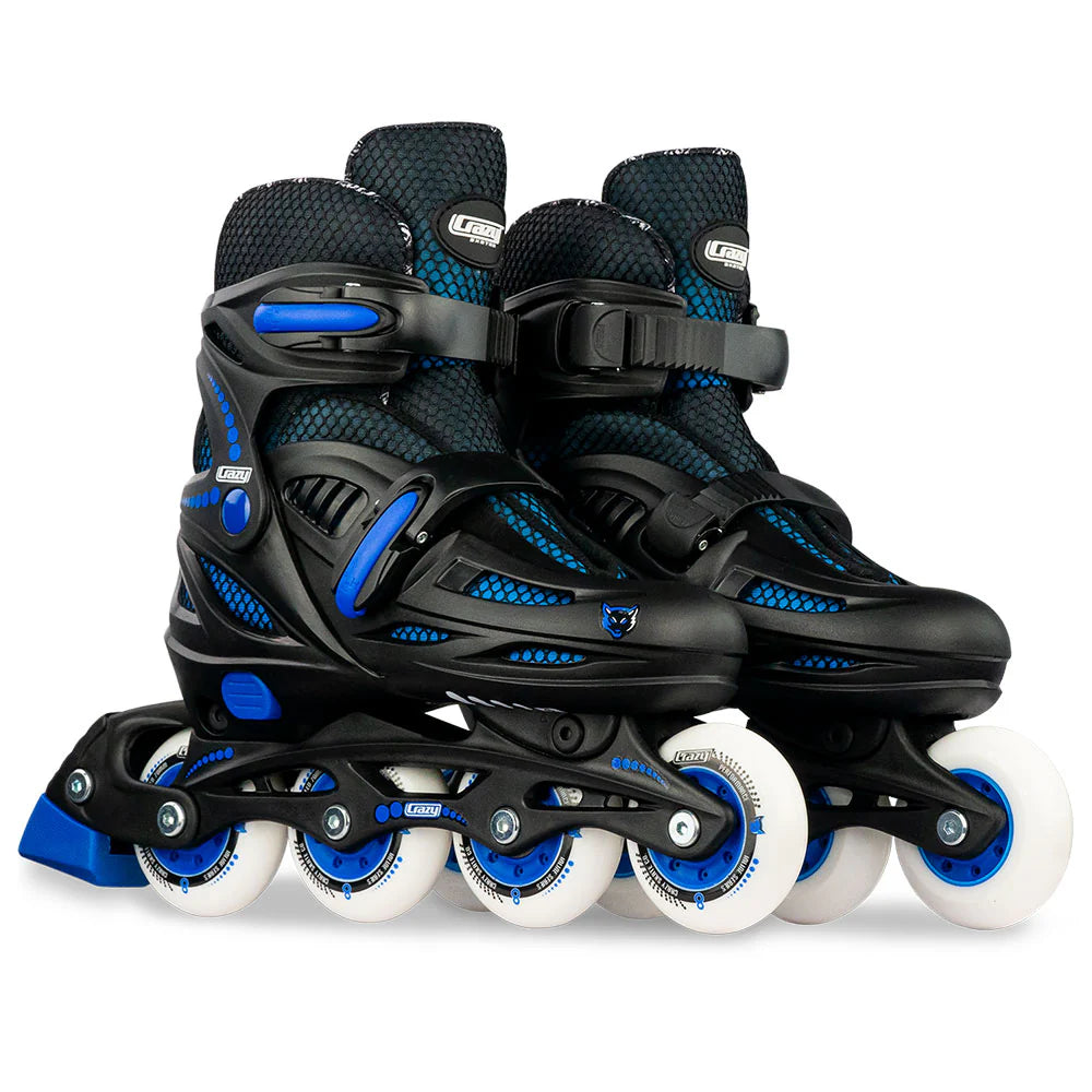 Crazy Skates 148 Inline Skates (Black & Purple Glitter)