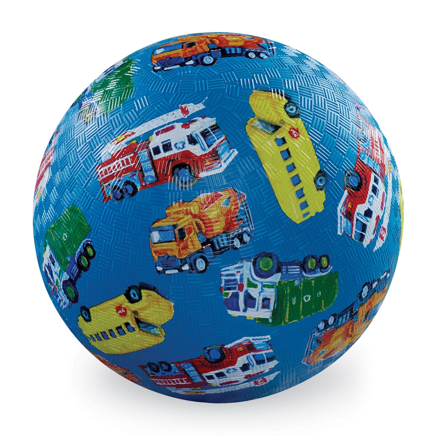 7 Inch Playground Balls - City Vehicles (Blue)