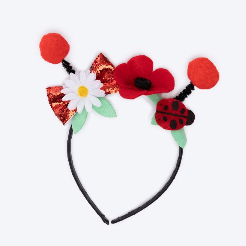Lady Bug Dress & Headband Size 3-4