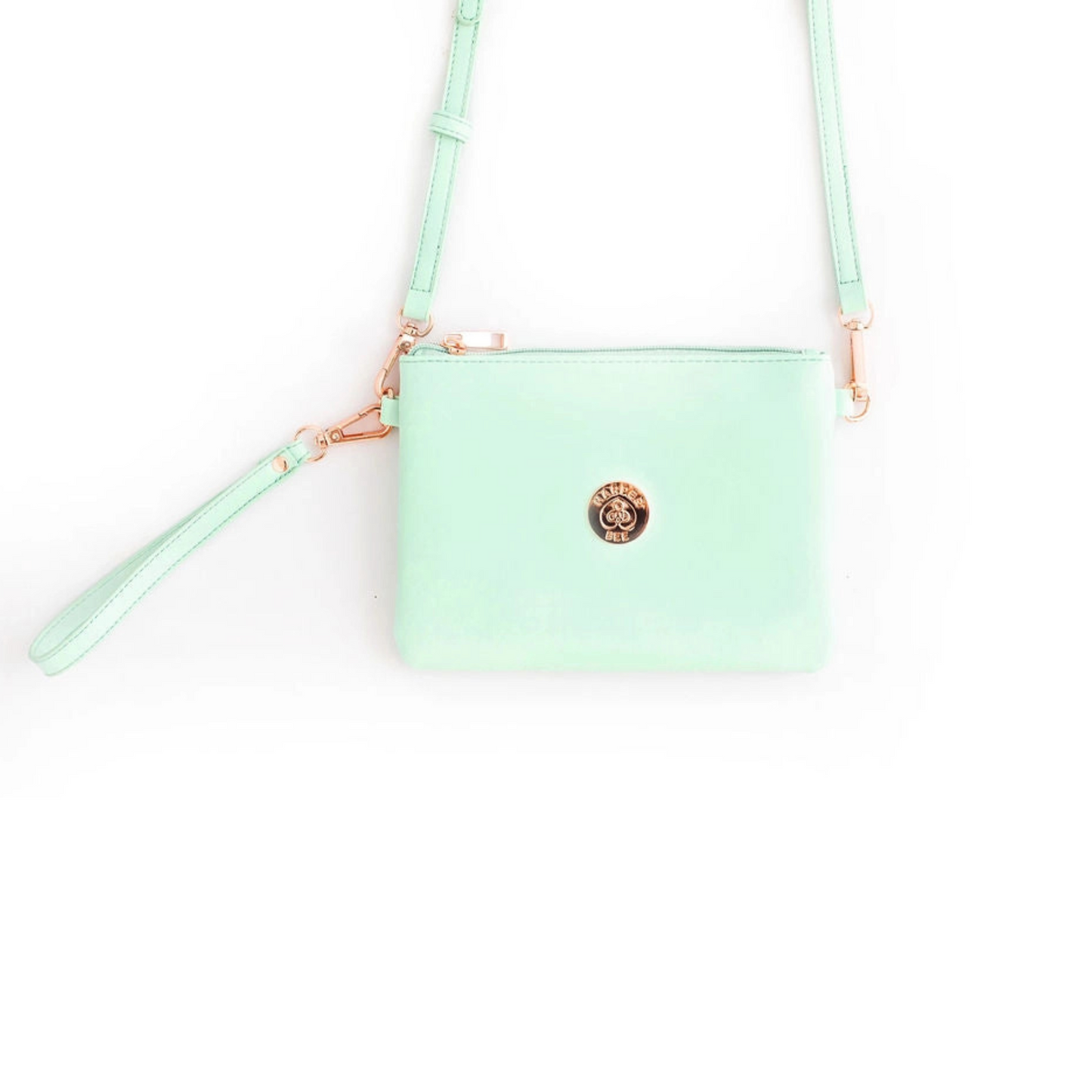 Harper Bee Cross Body Pouch – Candy Floss or Aqua