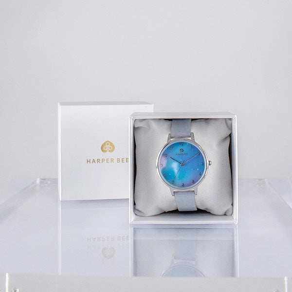 Harper Bee Watch – Pastel Galaxy Sky