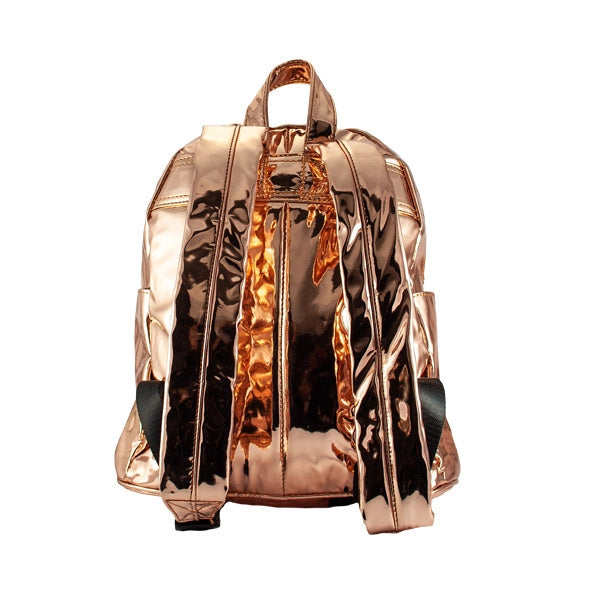 Harper Bee Backpack - Shiny Rose Gold