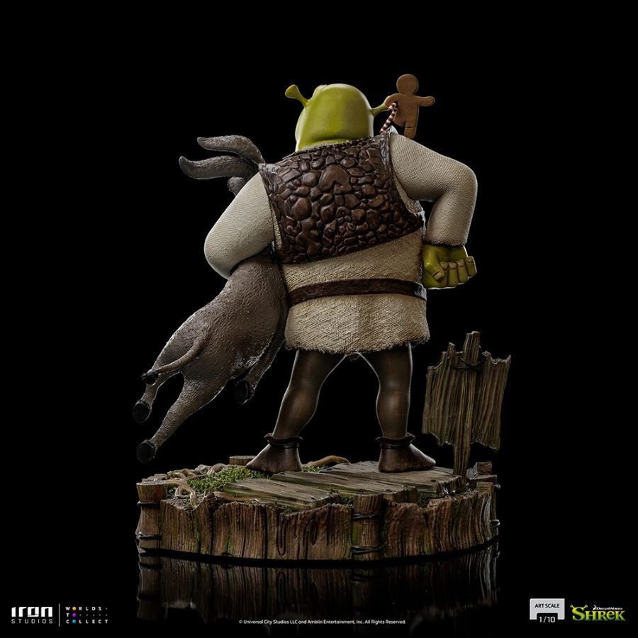 Shrek – Shrek, Donkey & Gingerbread Man Deluxe 1:10 Scale Statue – additional product view