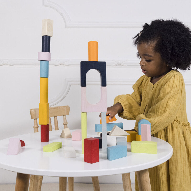 Colourful Building Blocks & Bag - 60 Piece