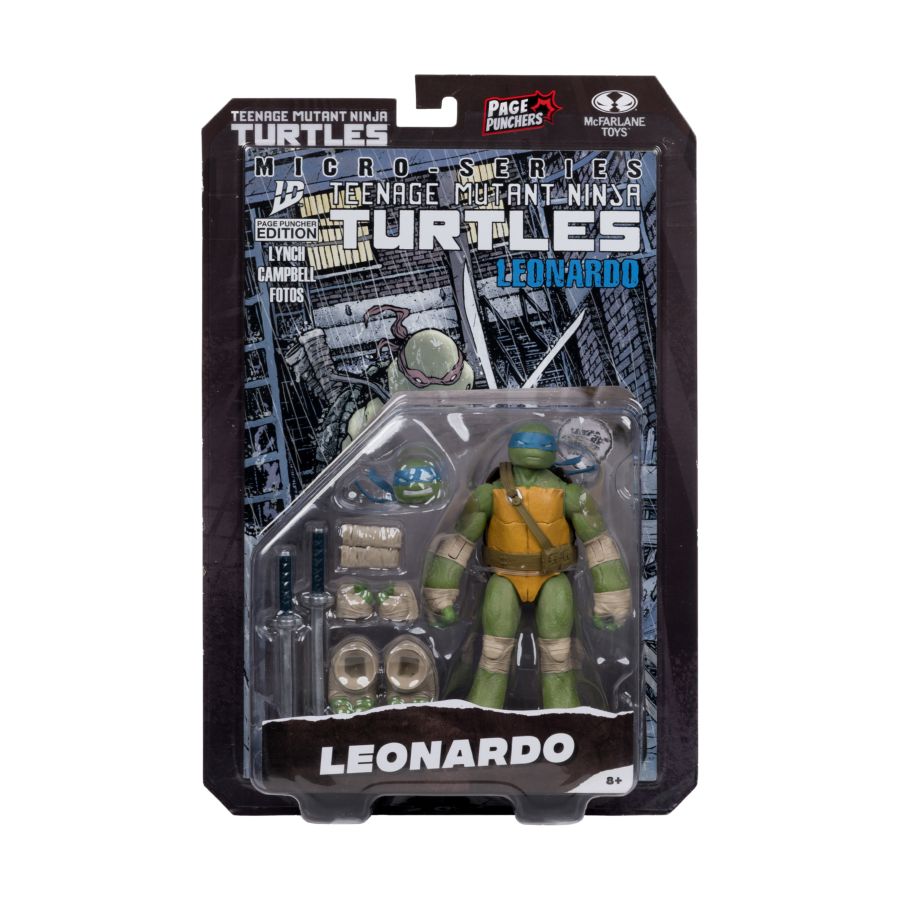 McFarlane DC Page Punchers – Leonardo 5” Action Figure with Comic