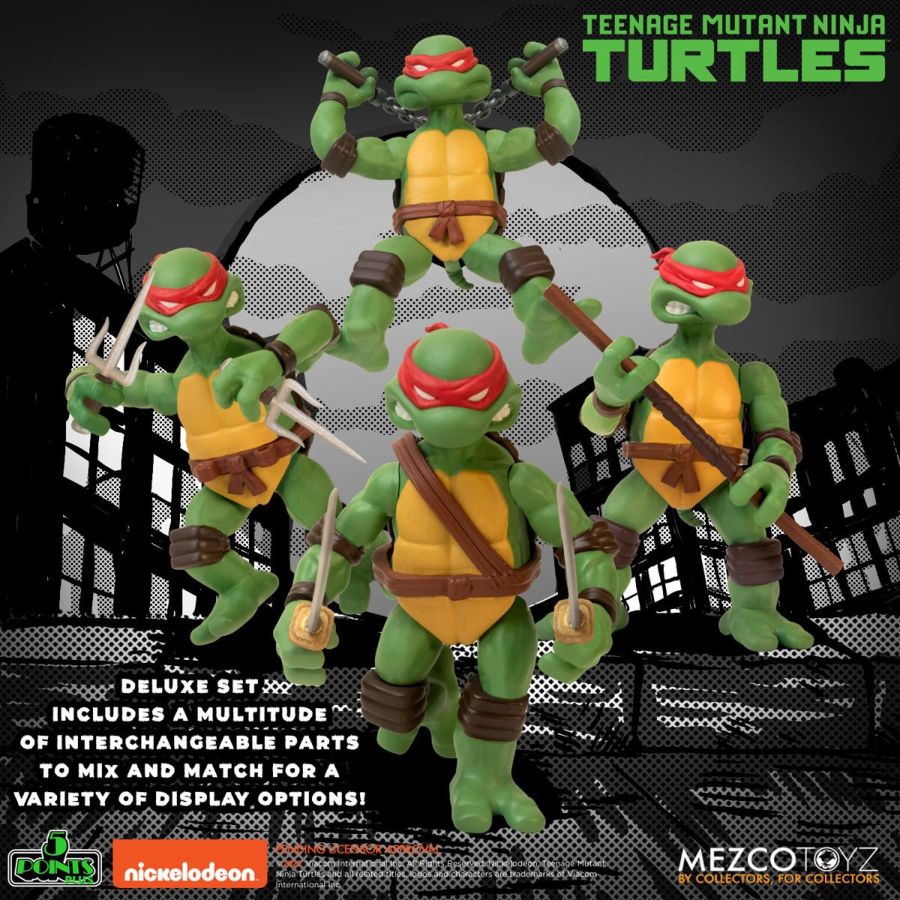 Mezco 5 Points DLX – Teenage Mutant Ninja Turtles Figure Box Set