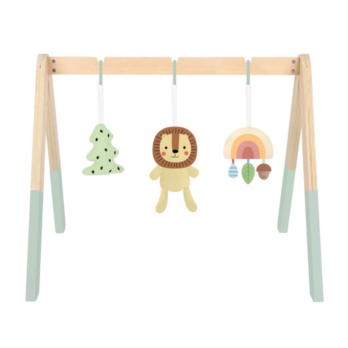 Tooky Toy My Forest Friends Lion Baby Gym – Wooden Activity Play Arch