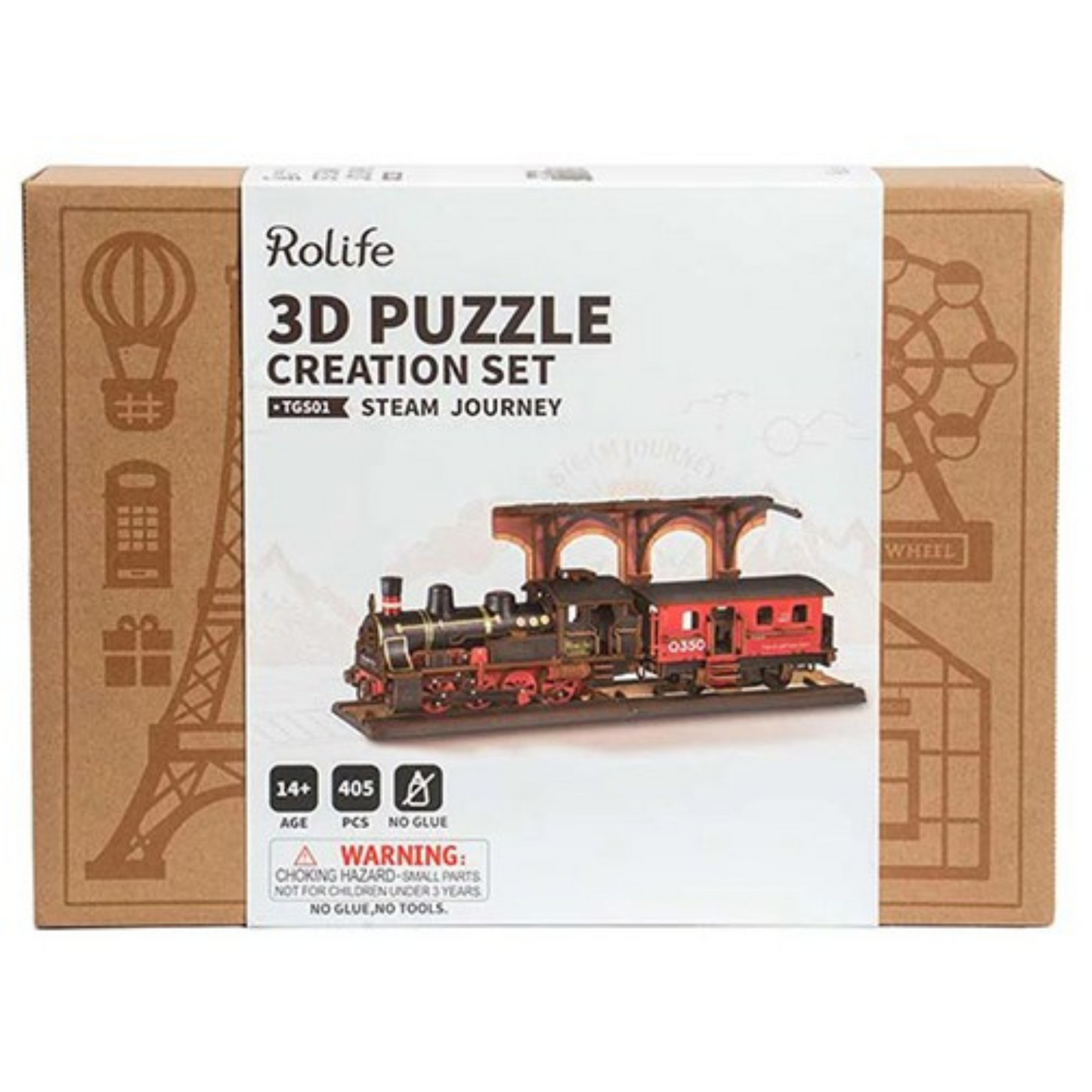 Rolife DIY Steam Journey - Wooden Model