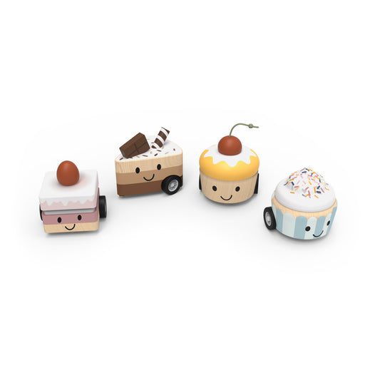 Wooden Pull-Back Cakes