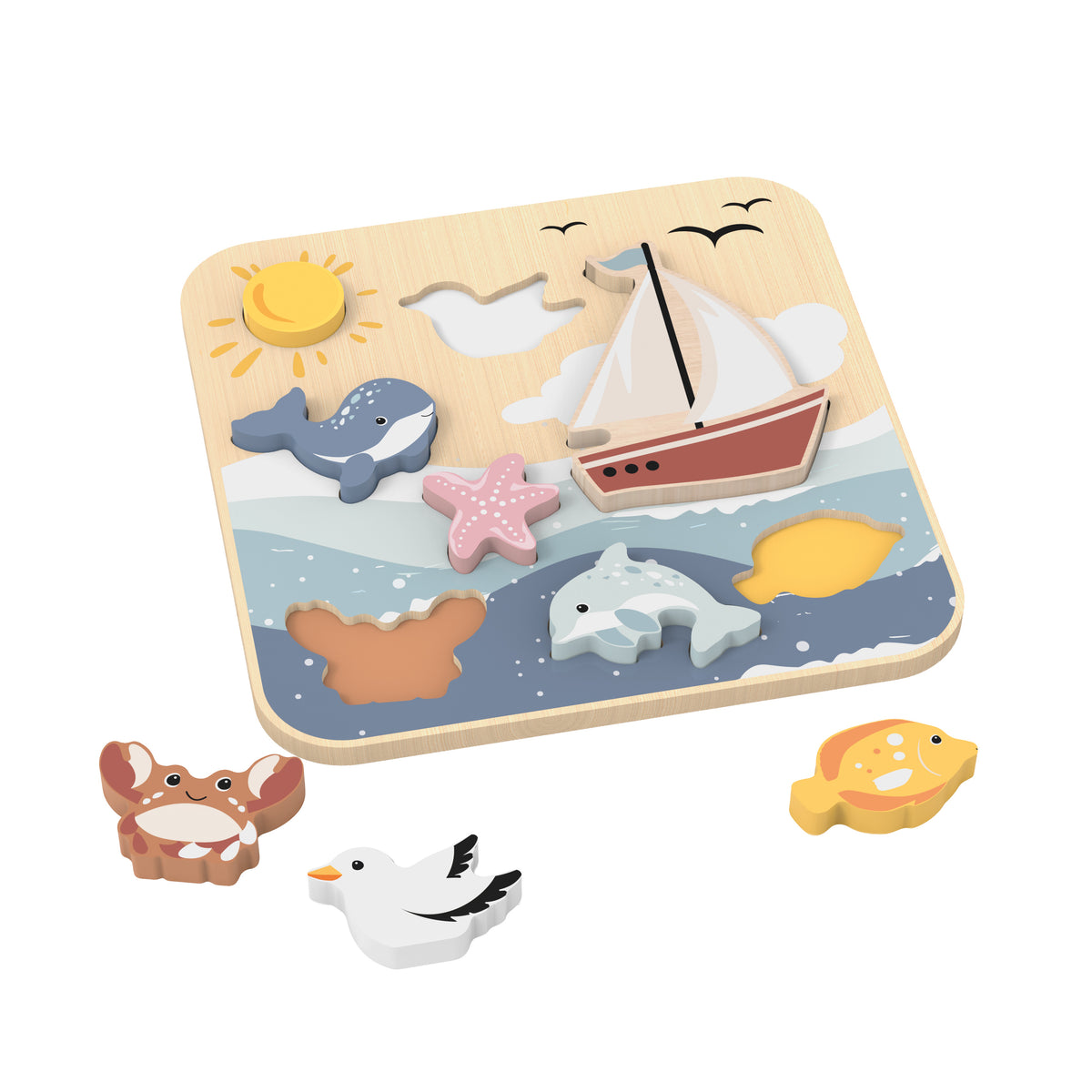 Wooden Ocean Chunky Puzzle